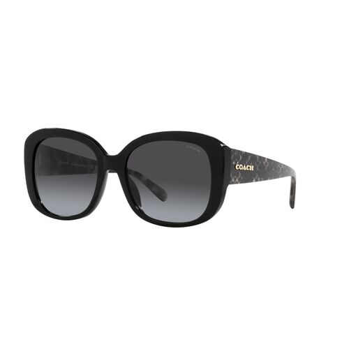 Coach HC8363U 50028G-56 Black / Grey Gradient Lenses