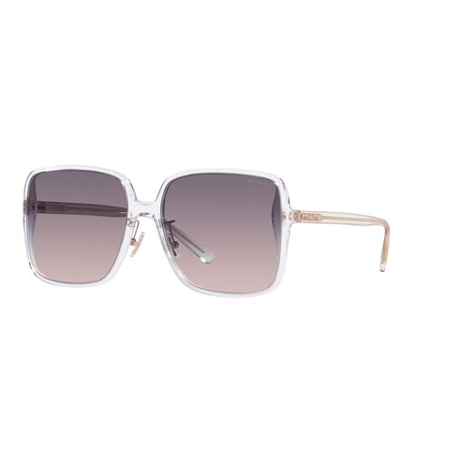 Coach CH572 HC8368D 511136-61 Transparent Clear / Violet Pink Gradient Lenses
