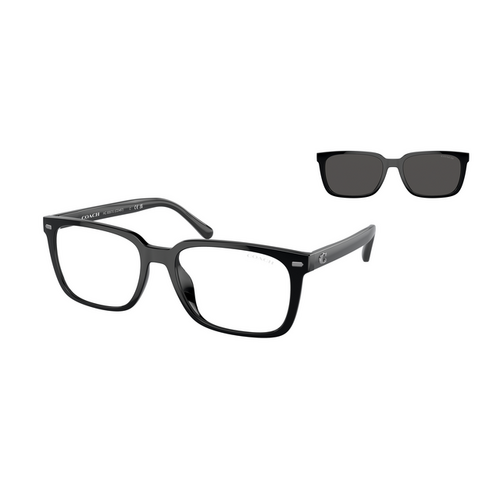 Coach CK470 HC8357U 500287-57 Black / Clear w Grey Lenses