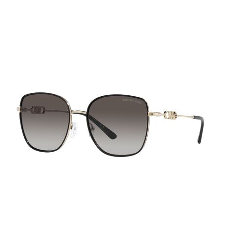 Michael Kors Empire Square 2 MK1129J 10148G-56 Light Gold w Black / Dark Grey Gradient Lenses