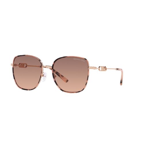 Michael Kors Empire Square 2 MK1129J 110813-56 Rose Gold w Pink Tortoise / Brown Pink Gradient Lenses