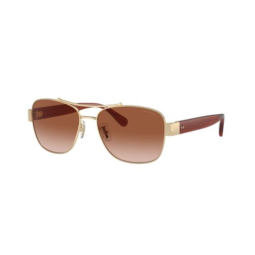 Coach HC7161 900513-56 Shiny Light Gold / Brown Gradient Lenses