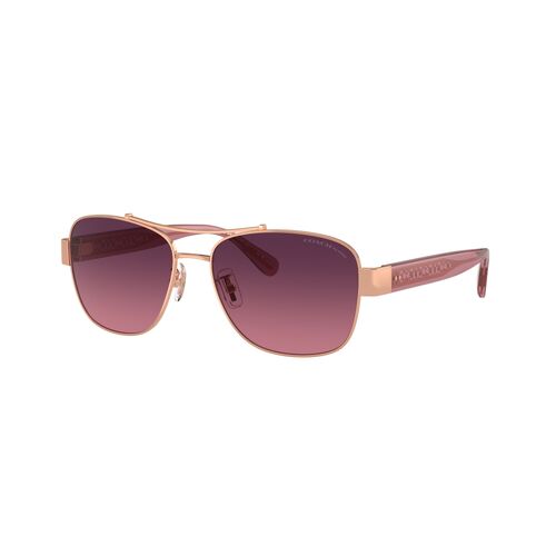 Coach HC7161 9331F4-56 Shiny Rose Gold / Burgundy Gradient Polarised Lenses