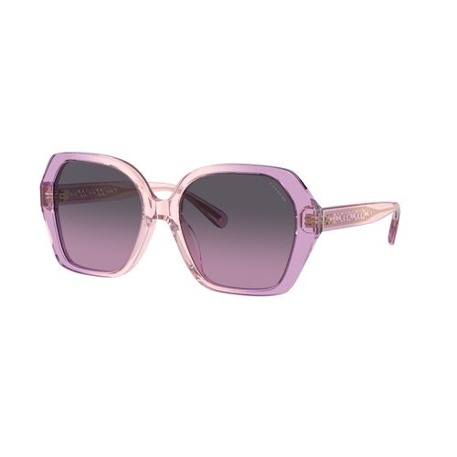 Coach HC8404U 581390-56 Amethyst w Pink Gradient / Purple Gradient Lenses