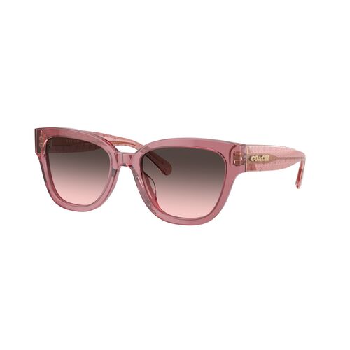 Coach HC8379U 580046-54 Transparent Berry / Grey Pink Gradient Lenses