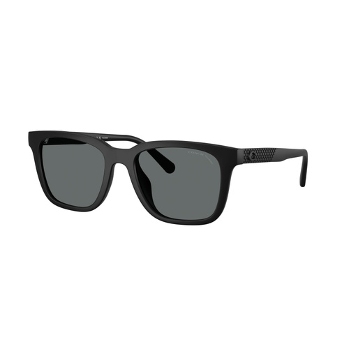 Coach CAD81 HC8426U 500281-54 Matte Black / Grey Solid Polarised Lenses