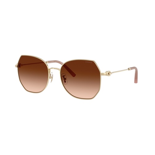 Coach CAD79 HC7175 900574-56 Shiny Light Gold / Brown Gradient Lenses