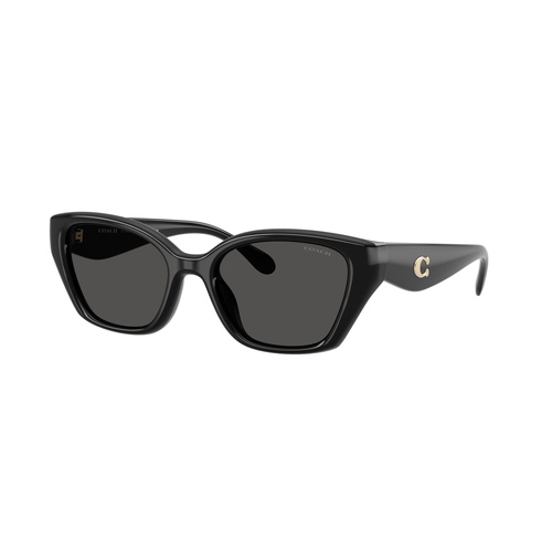 Coach CBY91 HC8434U 500287-53 Black / Grey Solid Lenses