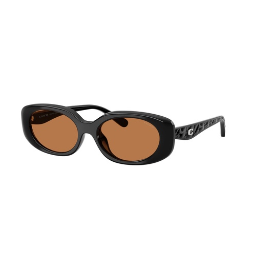 Coach CBY84 HC8443D 500273-54 Black / Amber Solid Lenses