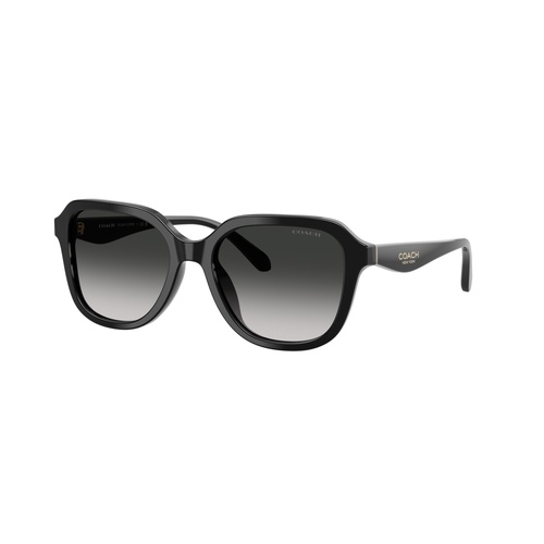 Coach CBY89 HC8437F 50023C-56 Black / Grey Gradient Lenses