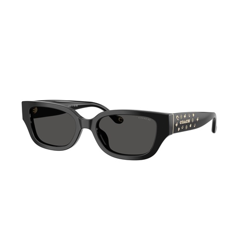 Coach CBZ52 HC8439U 500287-53 Black / Grey Solid Lenses