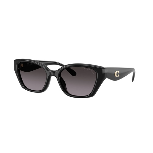 Coach CBY91 HC8434U 5002F4-53 Black / Grey Gradient Polarised Lenses