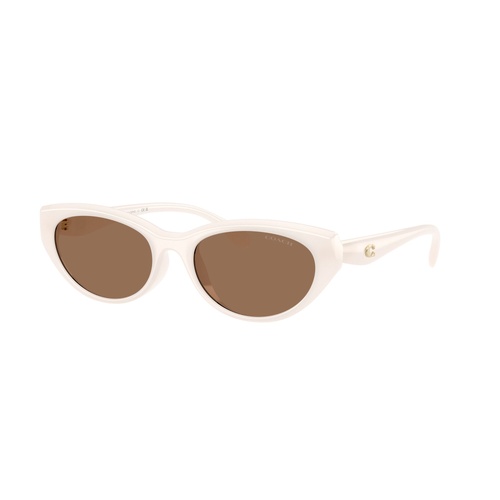 Coach CDP42 HC8456D 579073-55 Milky Cloud / Brown Lenses
