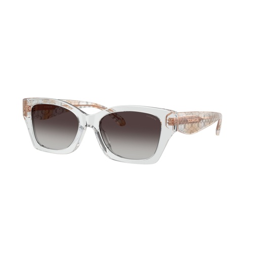 Coach CDP49 HC8451U 59358G-54 Transparent Grey / Grey Gradient Lenses