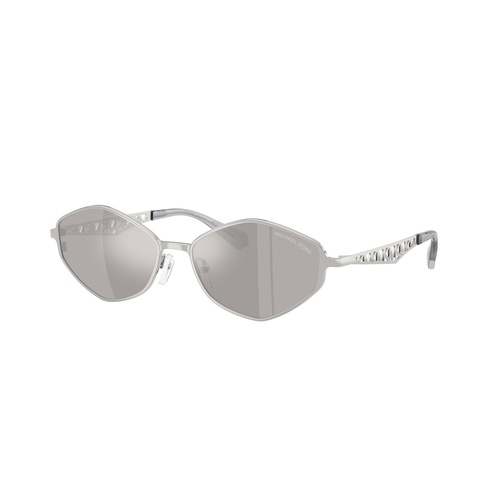 Michael Kors Gold Coast MK1181 18936G-56 Silver / Silver Mirror Lenses
