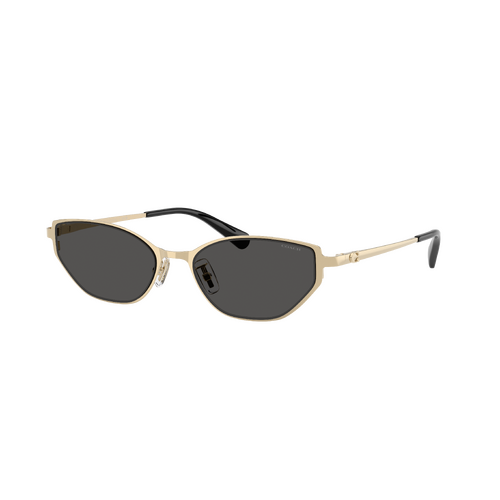 Coach CFU22 HC7196D 900130-54 Shiny Light Gold / Grey Solid Lenses