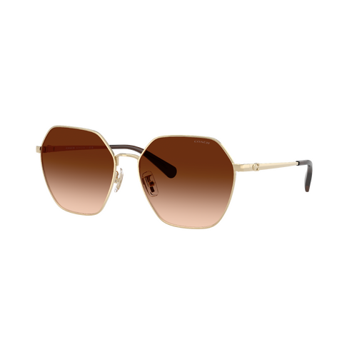 Coach CFU05 HC7194 900574-58 Shiny Light Gold / Brown Gradient Lenses