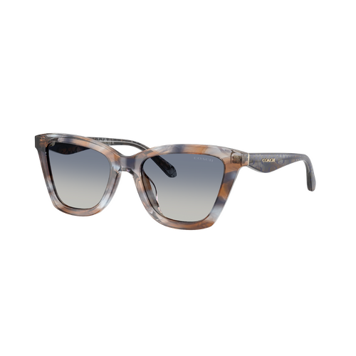Coach CFU10 HC8464U 596614-52 Indigo Watercolour / Blue Gradient Lenses