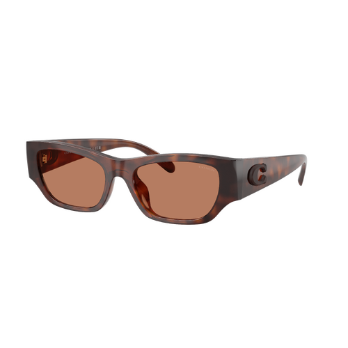 Coach CFU16 HC8470D 5120/3-55 Dark Tortoise / Light Brown Solid Lenses