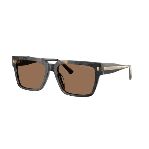 Michael Kors Dubrovnik MK2297U 394573-56 Black Camo Tortoise / Brown Lenses
