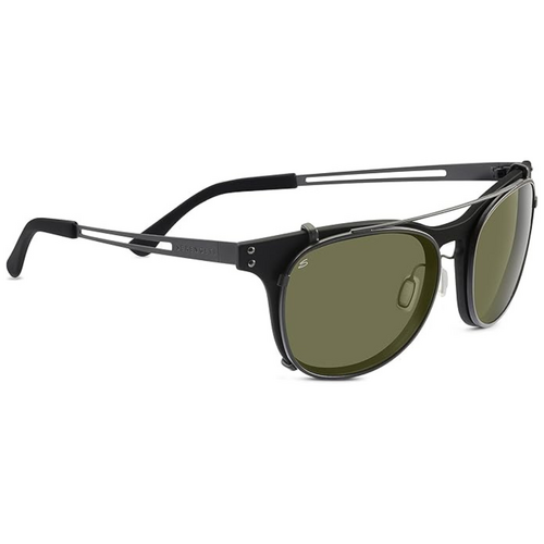 Serengeti Enzo 8060 Satin Black Shiny Gunmetal / 555nm & CPG Polarised Photochromic Lenses