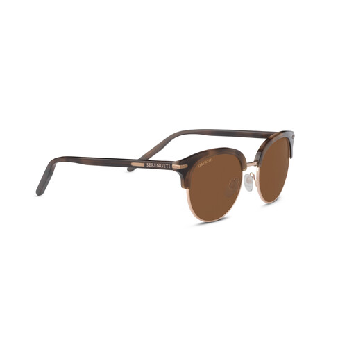 Serengeti Lela 8941 Shiny Brown & Shiny Rose Gold / Drivers Polarised Lenses