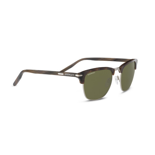 Serengeti Alray 8945 Shiny Woodgrain & Shiny Silver / 555 Polarised Lenses