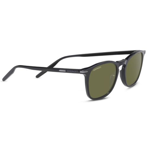 Serengeti Delio 8947 Shiny Black / 555nm Polarised Photochromic Lenses