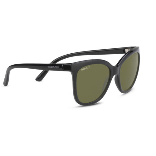 Serengeti Agata 8971 Shiny Black / 555nm Polarised Photochromic Lenses