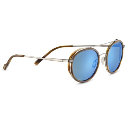 Serengeti Geary SS526002 Shiny Gunmetal & Brown Buffalo / 555 Blue Polarised Lenses