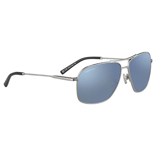 Serengeti Dorwinn SS578002 Shiny Silver / 555nm Blue Polarised Lenses