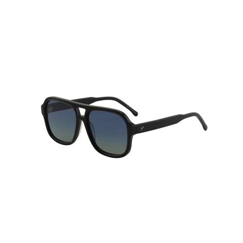 Bask Eyewear Blake 19-0132 Black / Blue Grey Gradient Polarised Lenses