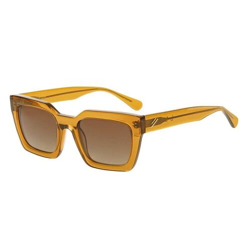 Bask Eyewear Sol 89-2221 Crystal Toffee / Brown Gradient Polarised Lenses