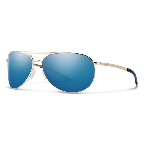 Smith Serpico Slim 2.0 J5G QG 60 Gold / Blue Mirror Polarised Lenses