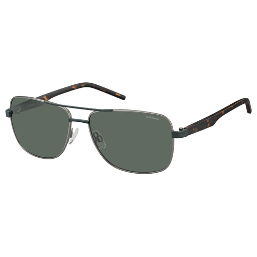 Polaroid PLD 2042/S VXT RC 59 Dark Ruthenium Havana / Green Polarised Lenses