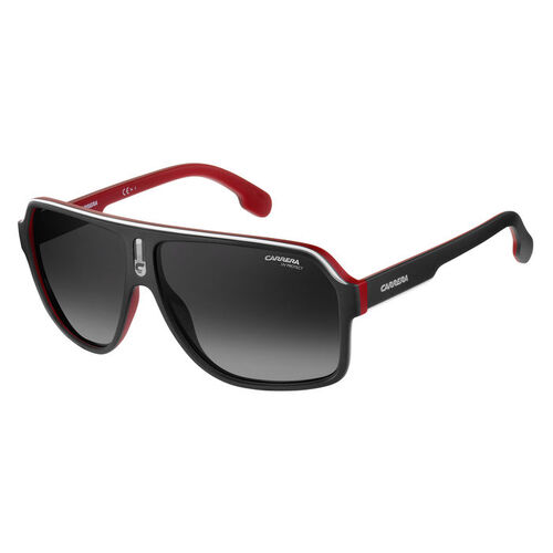 Carrera 1001/S BLX 9O 62 Matte Black Red / Dark Grey Lenses