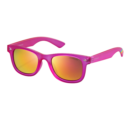 Polaroid Kids PLD 8009/N IMS AI 45 Bright Pink / Grey Pink Mirror Polarised Lenses