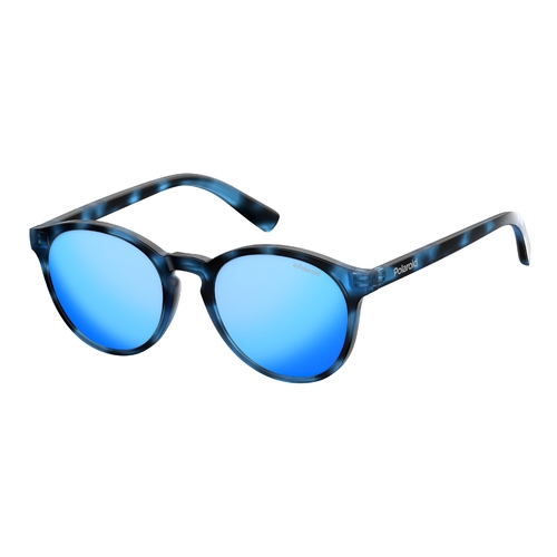 Polaroid Kids PLD 8024/S JBW 5X 47 Blue Havana / Blue Mirror Polarised Lenses