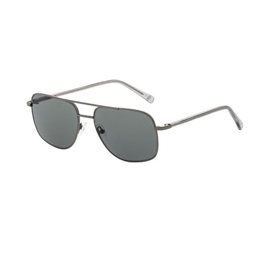 Bask Eyewear Ryse 17-5410 Gunmetal and Crystal Grey / Grey Polarised Lenses