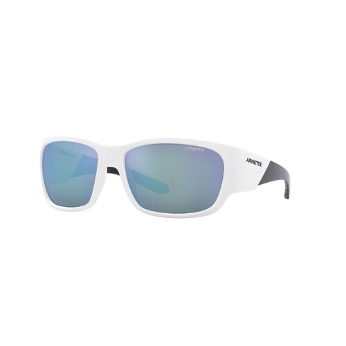 Arnette Lil' Snap AN4324 2863Y7-61 Matte White / Light Grey Blue Mirror Lenses