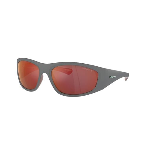 Arnette Ilum AN4331 29256Q-64 Matte Grey w Alumina Bronze / Grey Mirror Orange w Yellow Lenses