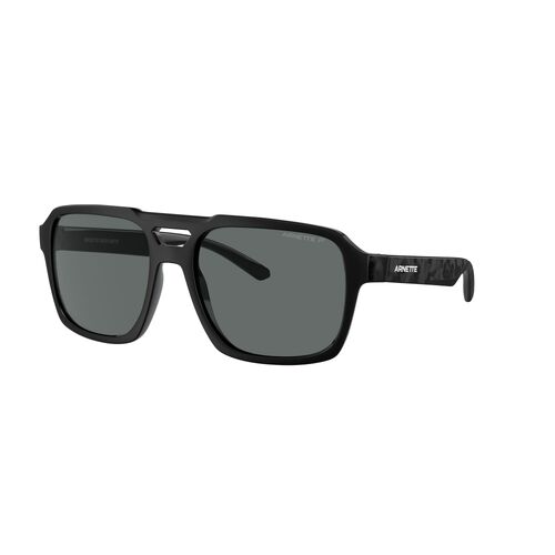 Arnette Keia AN4339 290081-57 Recycled Matte Shiny Black / Dark Grey Polarised Lenses