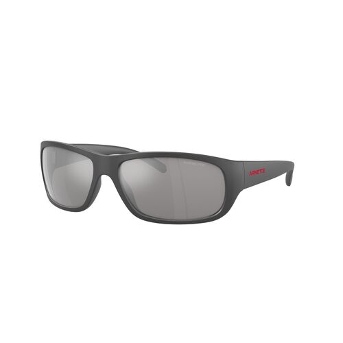 Arnette Uka-Uka AN4290 28706G-63 Matte Medium Grey / Light Grey Silver Mirror Lenses