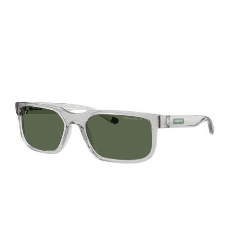 Arnette AN4372 28589A-57 Transparent Light Grey / Dark Green Polarised Lenses