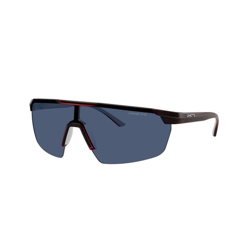 Arnette AN4369 303980-42 Red w Metallic Silver / Dark Blue Lenses