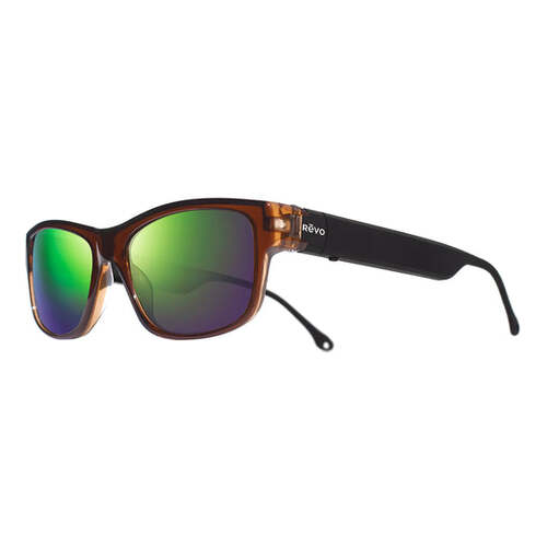 Revo Sonic 2 RE 1205 02 GN Crystal Brown Evergreen Mirror Polarised Lenses