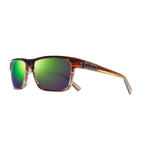 Revo Winston S RE 1245 12 GN Brown Horn / Evergreen Polarised Lenses