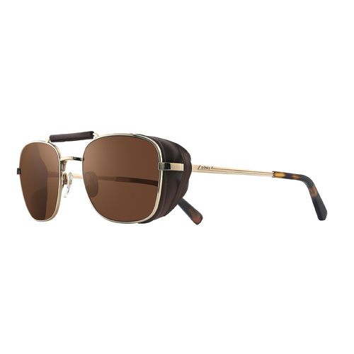 Revo Crafted RE 1259 04 BR Shiny Gold / Terra Polarised Lenses