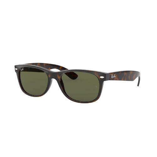 Ray-Ban RB2132 902L-55 New Wayfarer Tortoise / Green Classic G-15 Lenses