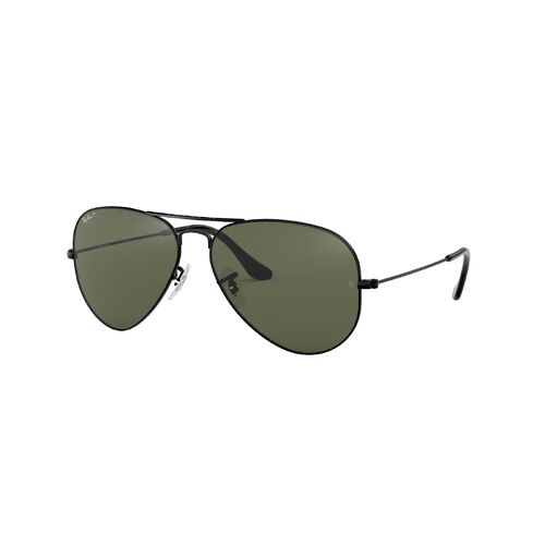 Ray-Ban RB3025 002/58-62 Aviator Black / Green Polarised Lenses